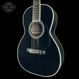 Front angle of Martin Custom Shop 00-12 45 Style Torch Motif All Black.