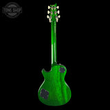Full back of PRS S2 Wood Library McCarty 594 Singlecut Quilt Eriza Verde.
