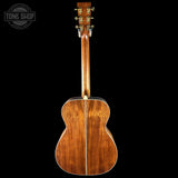 Full back of Martin Custom Shop OM 41 Style Adirondack / Sinker Mahogany.