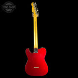 Full back of Fender Custom Shop 50S Thineline Telecaster Journeyman Relic Aged Candy Apple Red.
