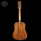 Full back of Martin Custom Shop Dread 41 Style Adirondack/Sinker Mahogany.