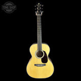 Full front of Martin Custom Shop 00 28 Style Adirondack / Exceptionally Figured Black Walnut.