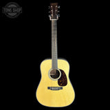 Full front of Martin Custom Shop Dread 28 Style Adirondack / Wild Grain East Indian Rosewood.