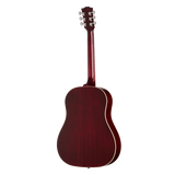 Full back shot of Gibson J-45 Special Satin Wine Red w/bag