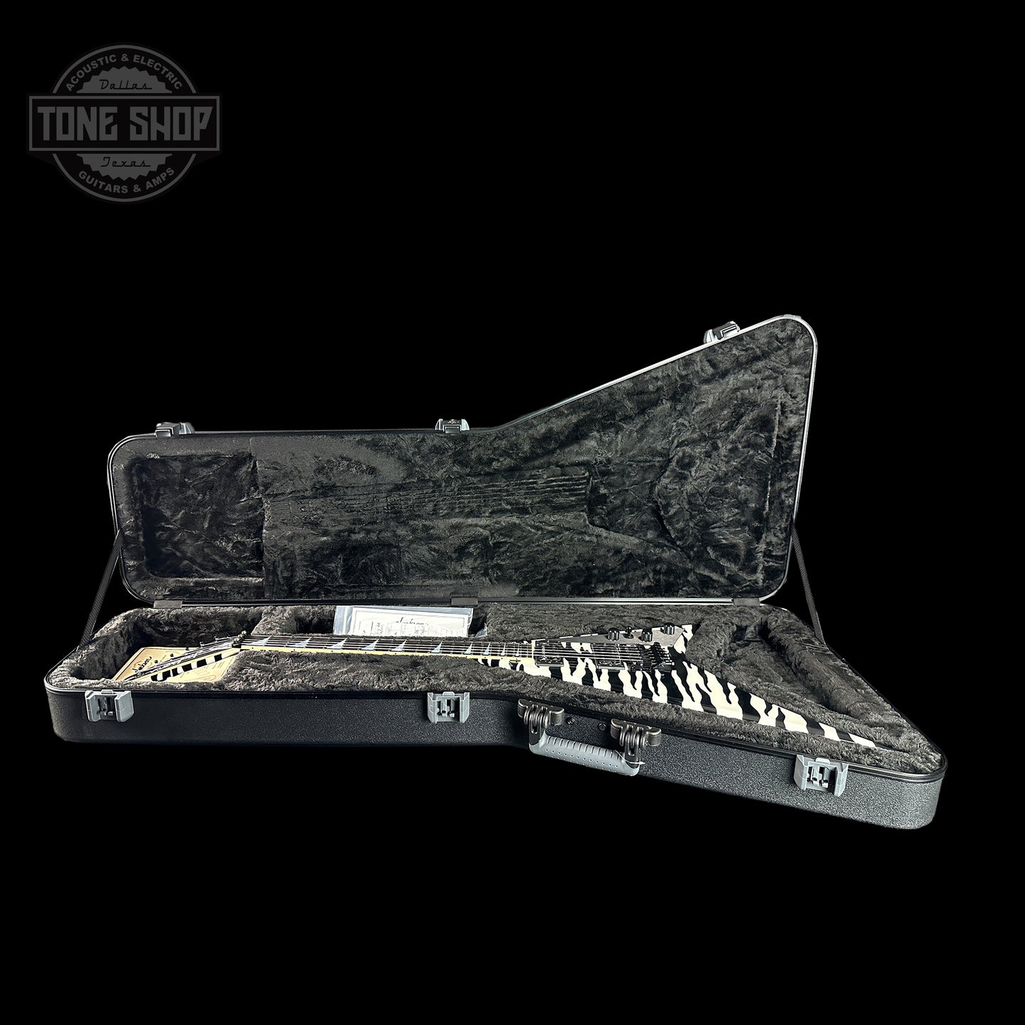 Jackson Custom Shop Limited Edition RR1 Randy Rhoads 2H Bengal Black/White in case.