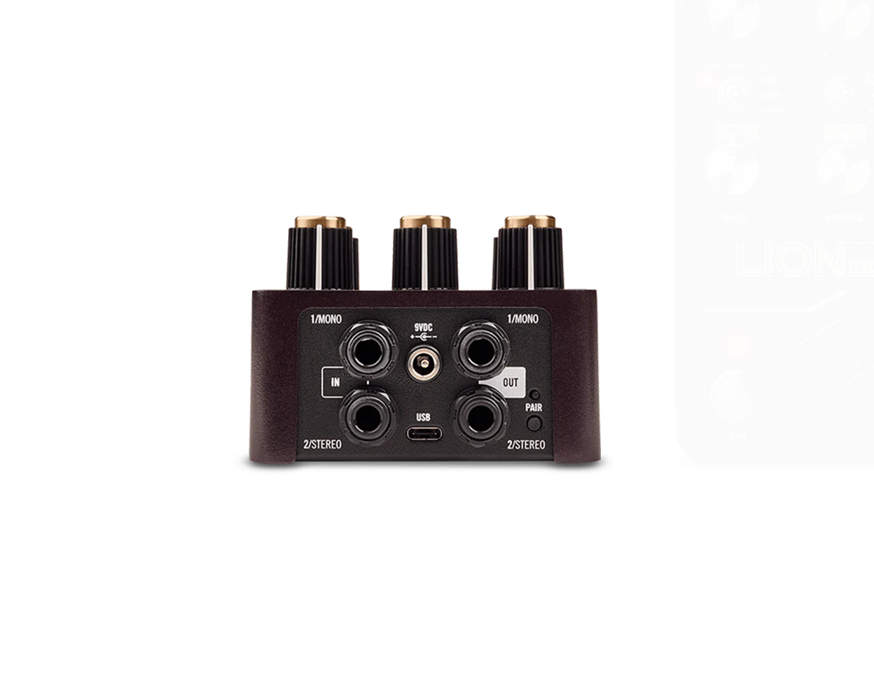 Back of Universal Audio Lion '68 Super Lead Amp.