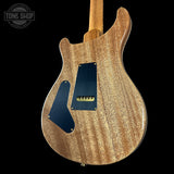 Back angle of PRS 40th Anniversary Custom 24-08 Semi-Hollow Limited Faded Whale Blue Natural Back.