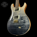 Front angle of PRS TSG Anniversary Wood Library Artist DGT Frostbite Brazilian Rosewood.