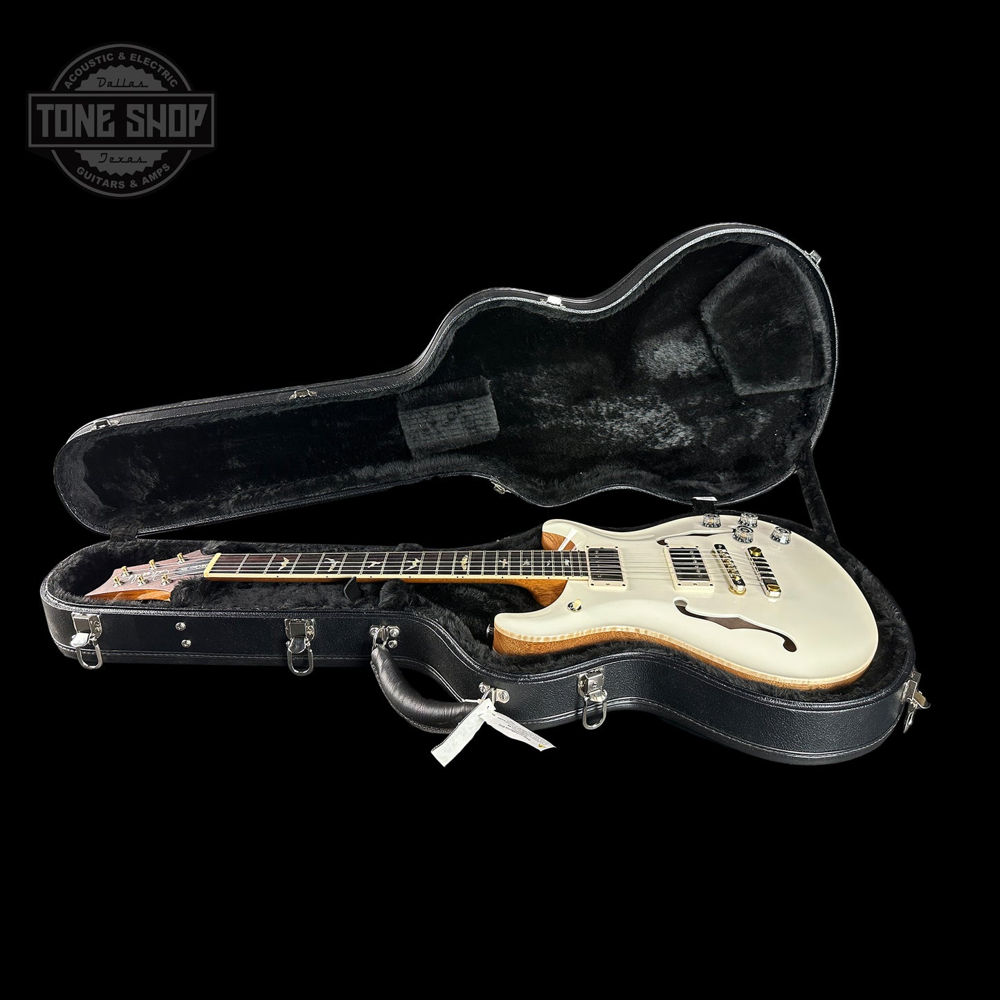PRS McCarty 594 Hollowbody II Birds Antique White in case.