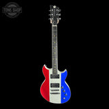 Full front of Reverend Sensei RA Limited Edition Red/Silver/Blue Sparkle.