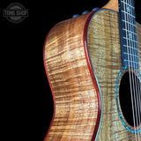 Side of Taylor 2025 Namm Custom #40 Grand Concert AA Koa.