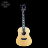 Full front of Taylor 2025 Namm Custom #35 Grand Pacific Big Leaf Maple.