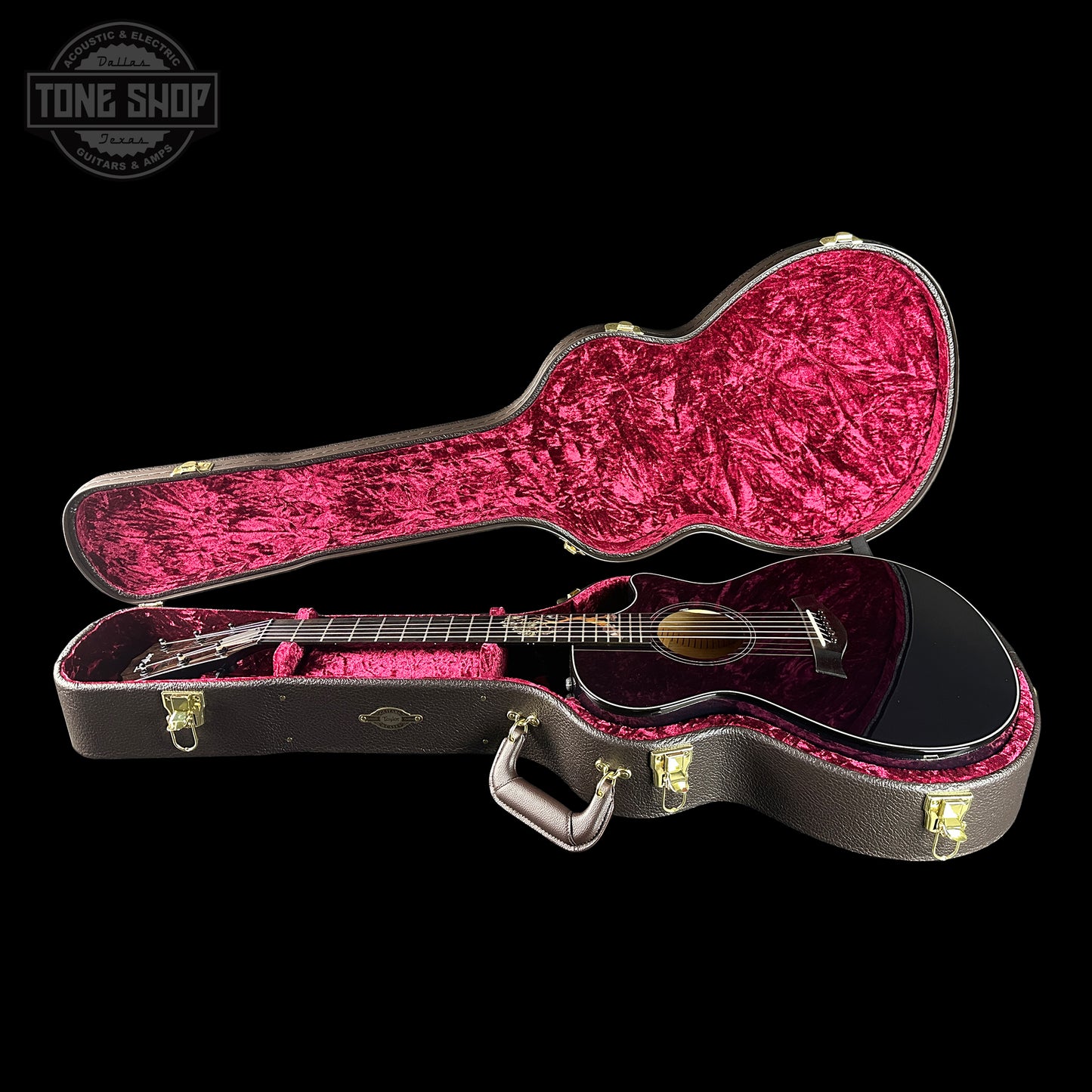 Taylor 2025 Namm Custom #48 Grand Concert Dark Turquoise Metallic in case.