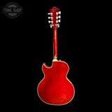 Full back of Used 1997 Guild Starfire II TRP Mahogany Trans Red w/SD Pickups.