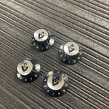 Knobs included with Used 1997 Guild Starfire II TRP Mahogany Trans Red w/SD Pickups.
