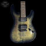 Front of Used 2005 Schecter Gryphon Diamond Series Gray Black Burst.