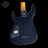 Back of Used 2005 Schecter Gryphon Diamond Series Gray Black Burst.