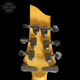 Back of headstock of Used 2005 Schecter Gryphon Diamond Series Gray Black Burst.