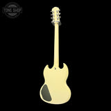Full back of Used 2009 Epiphone SG White.