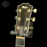 Headstock of Used 2010 Taylor 612ce Natural Maple w/ES2 Pickup.