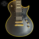 Front of Used 2011 ESP LTD Deluxe EC 1000 Matte Black.
