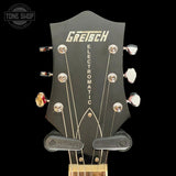 Headstock of Used 2011 Gretsch Electromatic G5120 Orange Humbuckers.