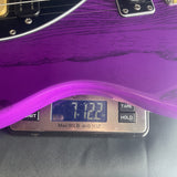 Used 2017 PRS Paul Reed Smith SE NF53 Purple Dog Hair on scale displaying weight.