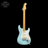 Full front of Used 2018 Fender Classic Series 50s Stratocaster Daphne Blue.