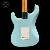 Back of Used 2018 Fender Classic Series 50s Stratocaster Daphne Blue.