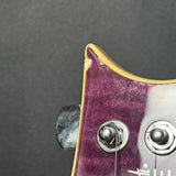 Ding on the edge of Used 2019 PRS Paul Reed Smith Custom 24 SE Purple No Trem Bar.