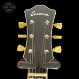 Headstock of Used 2021 Eastman Guitars T486-GB Thinline Semi-hollowbody Gold Burst.
