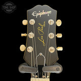 Headstock of Used 2022 Epiphone Les Paul Special.
