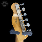 Back of headstock of Used 2024 Squier Classic Vibe '70's Telecaster Thinline Natural.