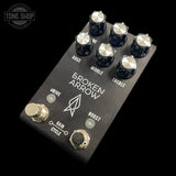 Front angle of Used Jackson Audio Broken Arrow V1 Comprehensive Overdrive Pedal.