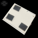 Bottom of Used Matthews Effects Futurist White 4 Button Midi / Utility Control Pedal.