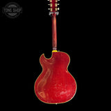 Full back of Vintage 1968 Guild Starfire III Red.