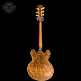 Full back of Vintage 1973 Gibson ES-345TD Stereo Walnut Finish w/Changed Tuners.