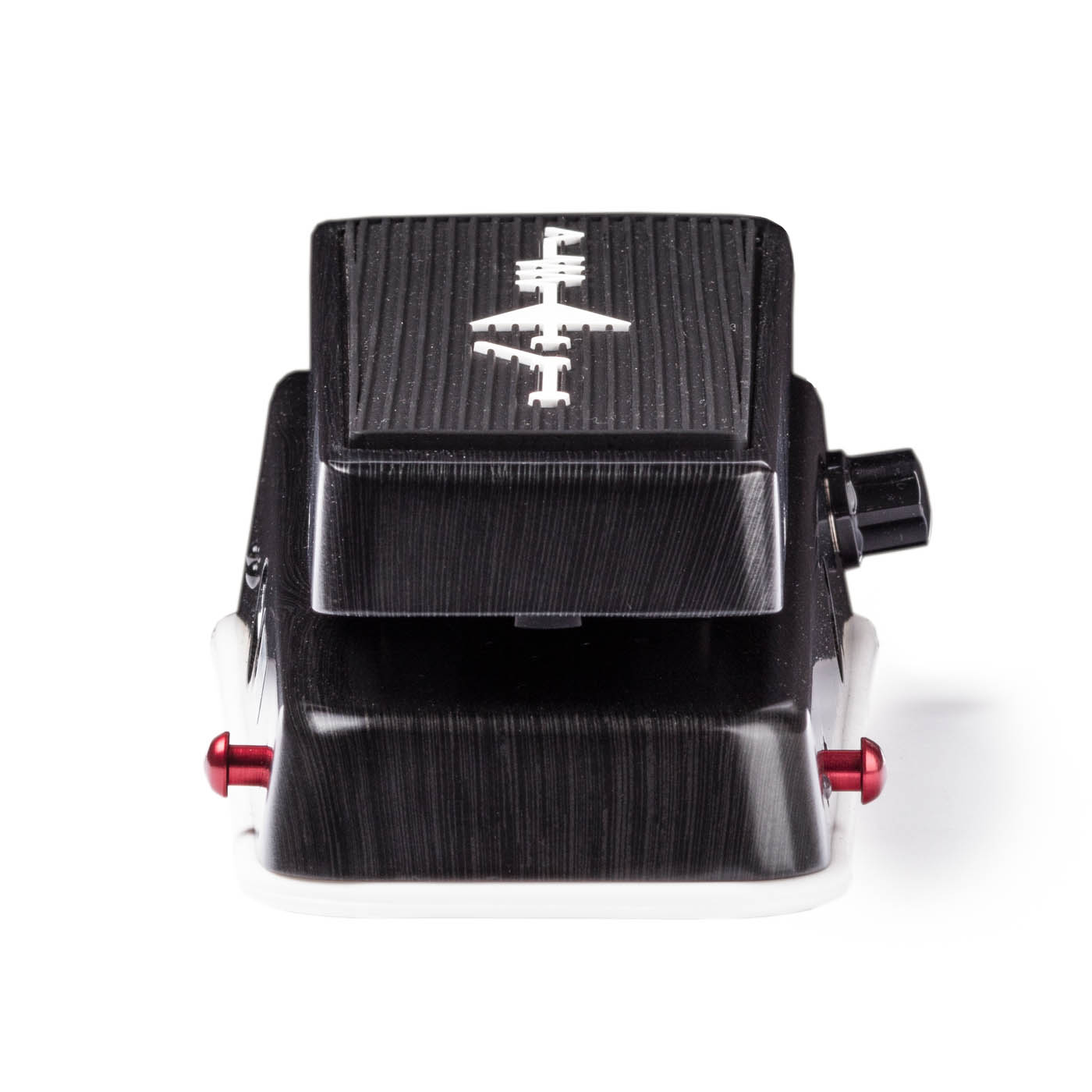 Back of MXR MC404 Custom Audio Electronics Cry Baby Dual Inductor Wah.