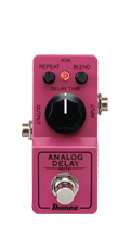 Top down of Ibanez Analog Delay Mini.