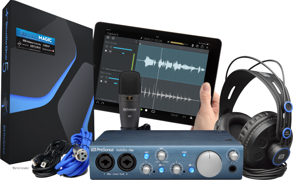 PreSonus AudioBox iTwo Studio Blue – Tone Shop Guitars PreSonus AudioBox iTwo Studio Blue – Tone Shop Guitars