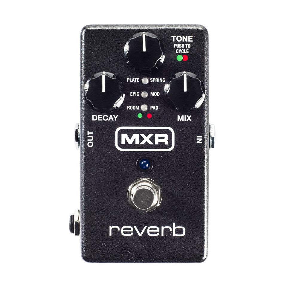 Top down of MXR M300 Reverb.