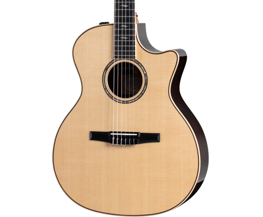 Front of Taylor 814ce-N Nylon Natural.