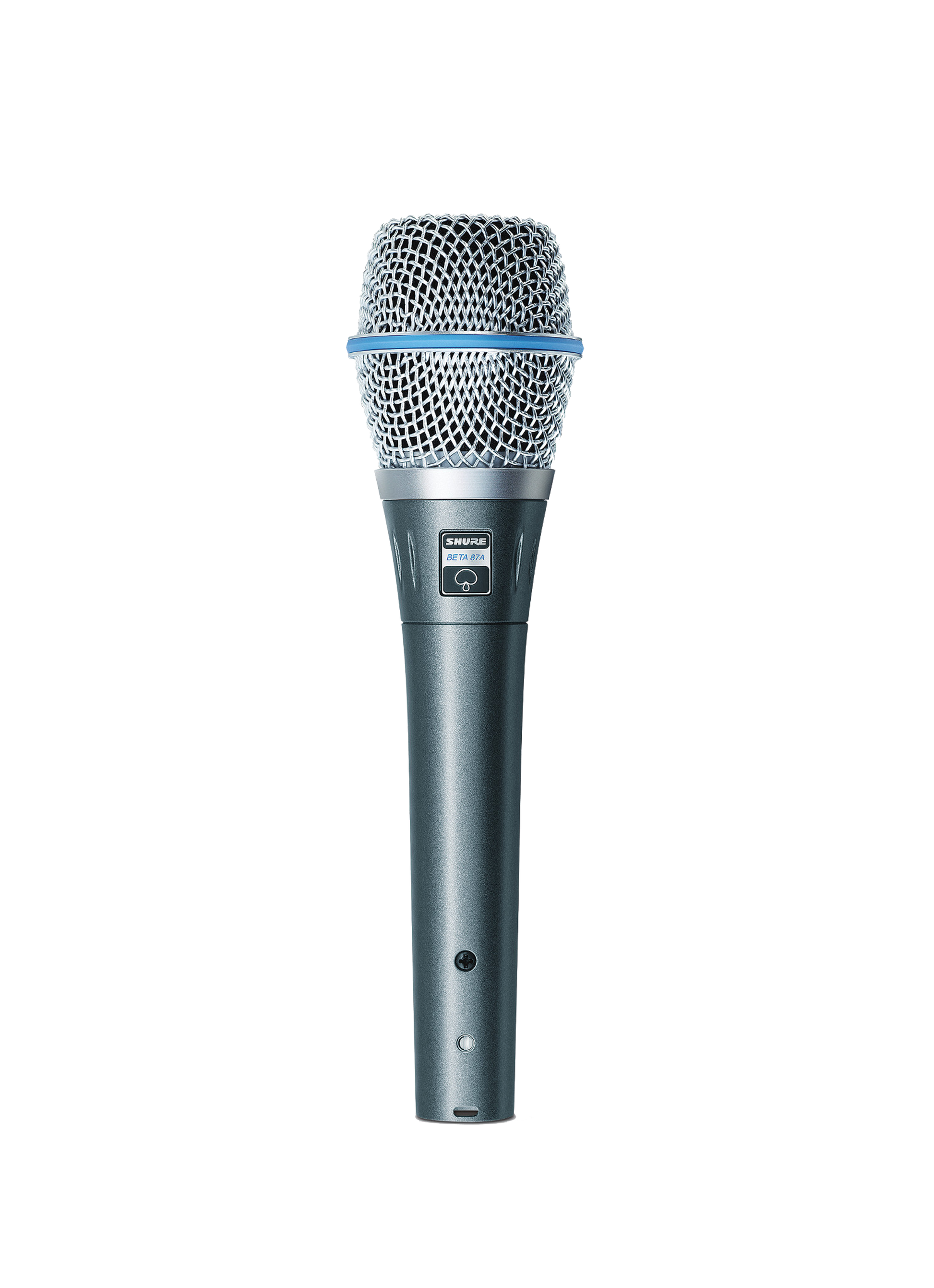 Front of Shure BETA87A Supercardioid Condenser Handheld.