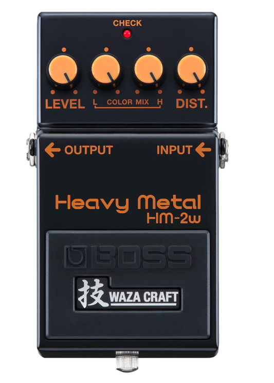 Top down of Boss HM-2W Heavy Metal Waza Craft.