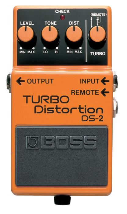 Top down of Boss DS-2 Turbo Distortion.