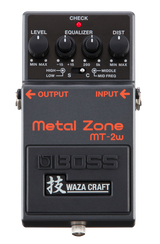 Top down of Boss MT-2W Metal Zone Waza Craft.