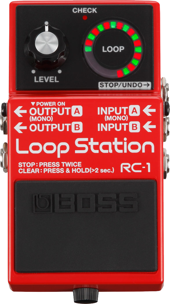 Boss RC 1 Loop Station in Red Tone Shop Guitars Dallas Fort Worth Texas