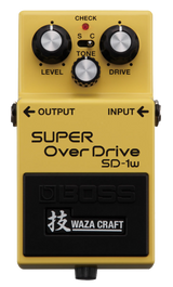 Top down of Boss SD-1W Super Overdrive Waza Craft Special Edition.