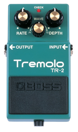 Top down of Boss TR-2 Tremolo.