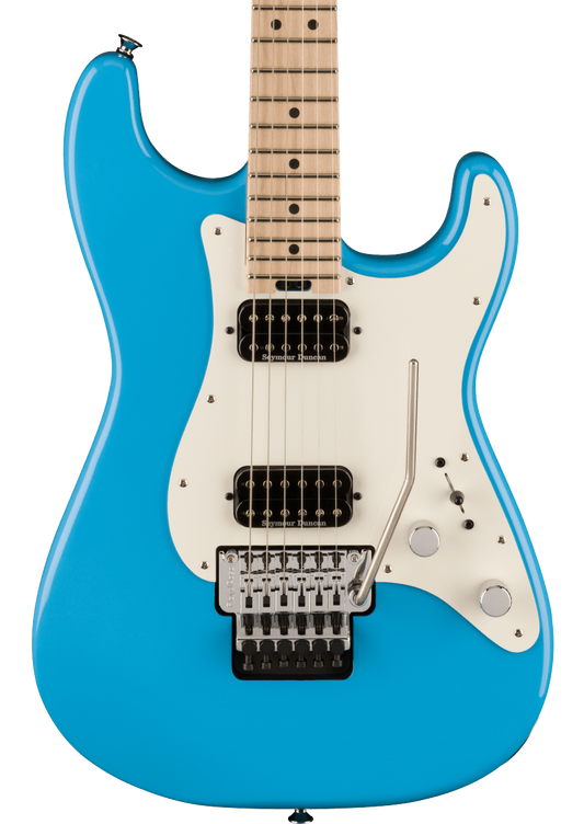 Front of Charvel Pro-Mod So-Cal Style 1 HH FR M Maple Fingerboard Infinity Blue.